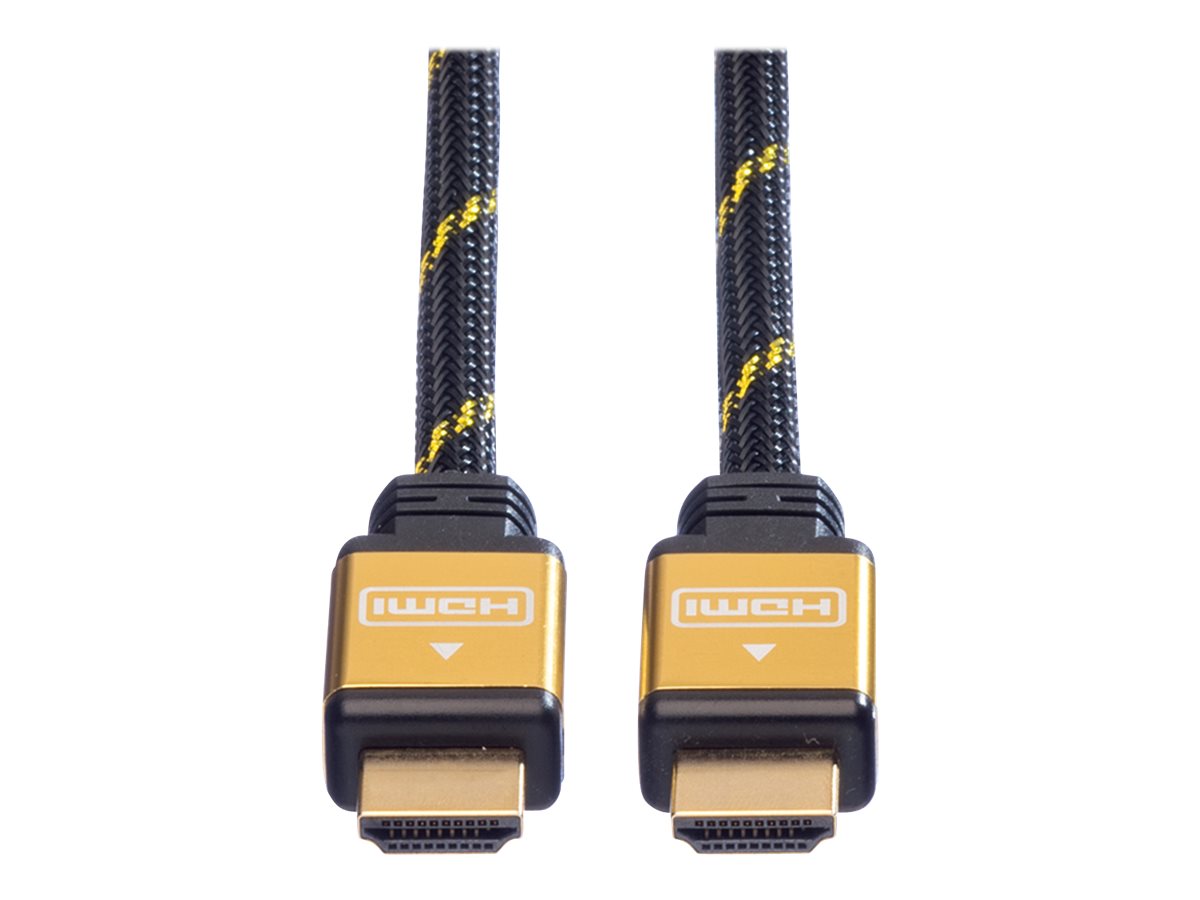 ROLINE GOLD HDMI High Speed Kabel mit Ethernet 7,5m - Detailansicht der Stecker