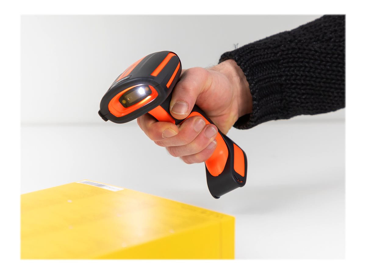 DELOCK Industrie Barcode Scanner 1D und 2D mit Ladestation