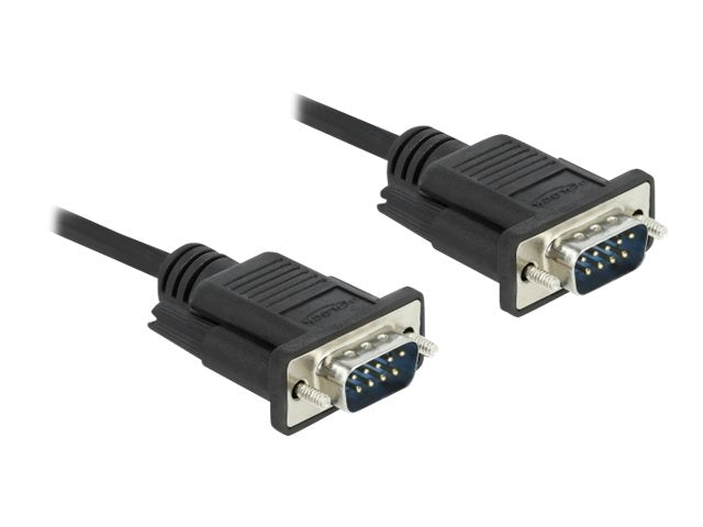 DELOCK Seriell Kabel RS-232 Sub-D9 Stecker 4m - Vorderansicht