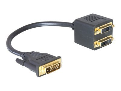 DELOCK Adapter DVI25 Stecker zu 2x DVI25 Buchse - Vorderansicht