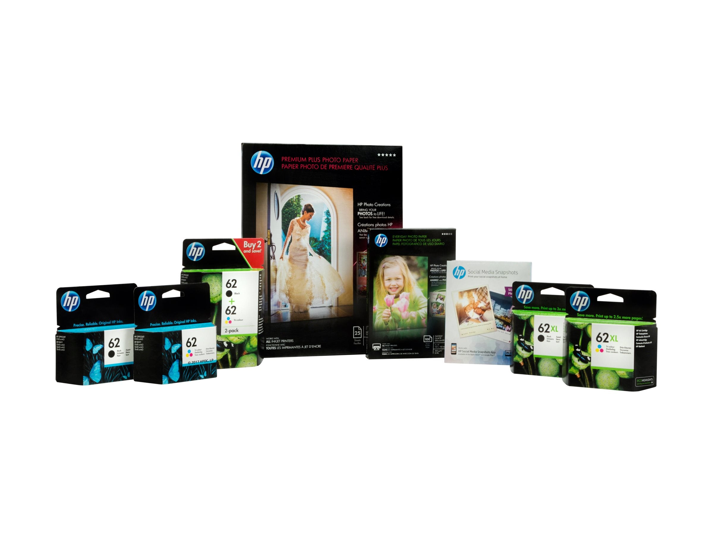 HP 62 original Tintenpatrone C2P06AE UUS Detailansicht