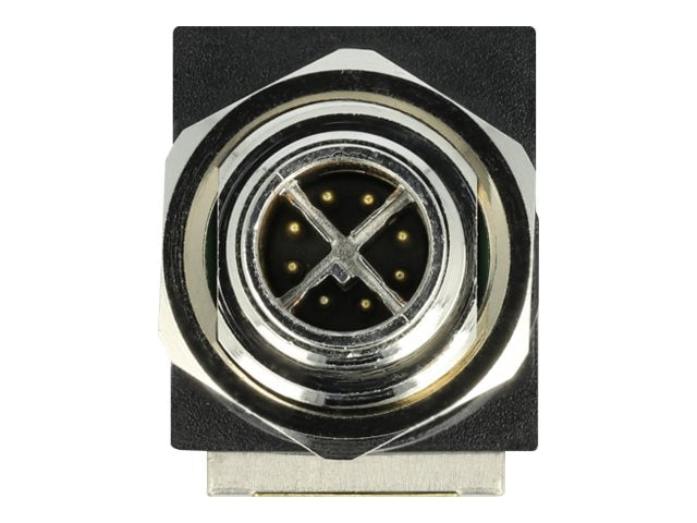 DELOCK Netzwerkadapter M12 8 Pin X-kodiert Stecker zu RJ45 Buchse - Verpackung