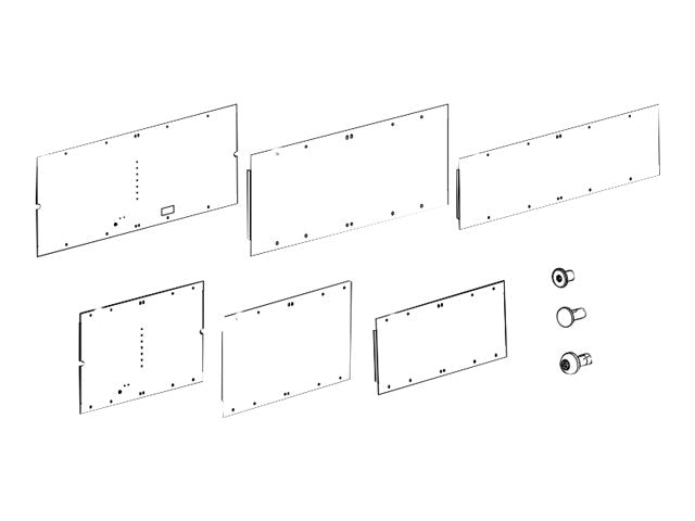 APC HyperPod Frame 4ft Aisle End Panel x2 Tall Frame