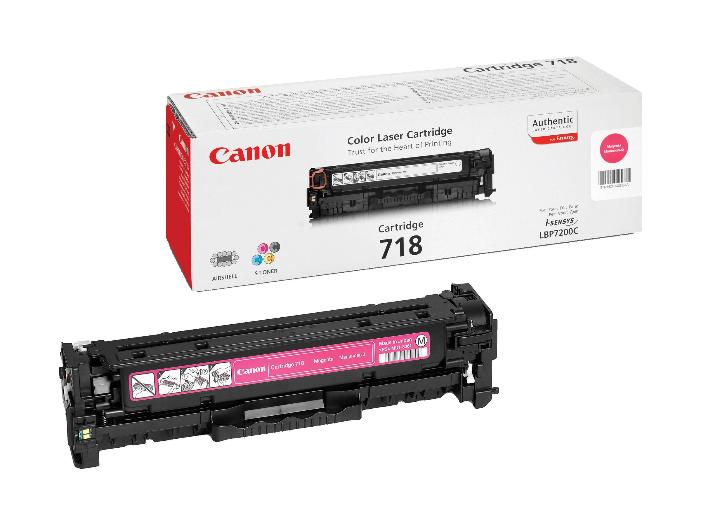CANON 718 Toner magenta Vorderansicht