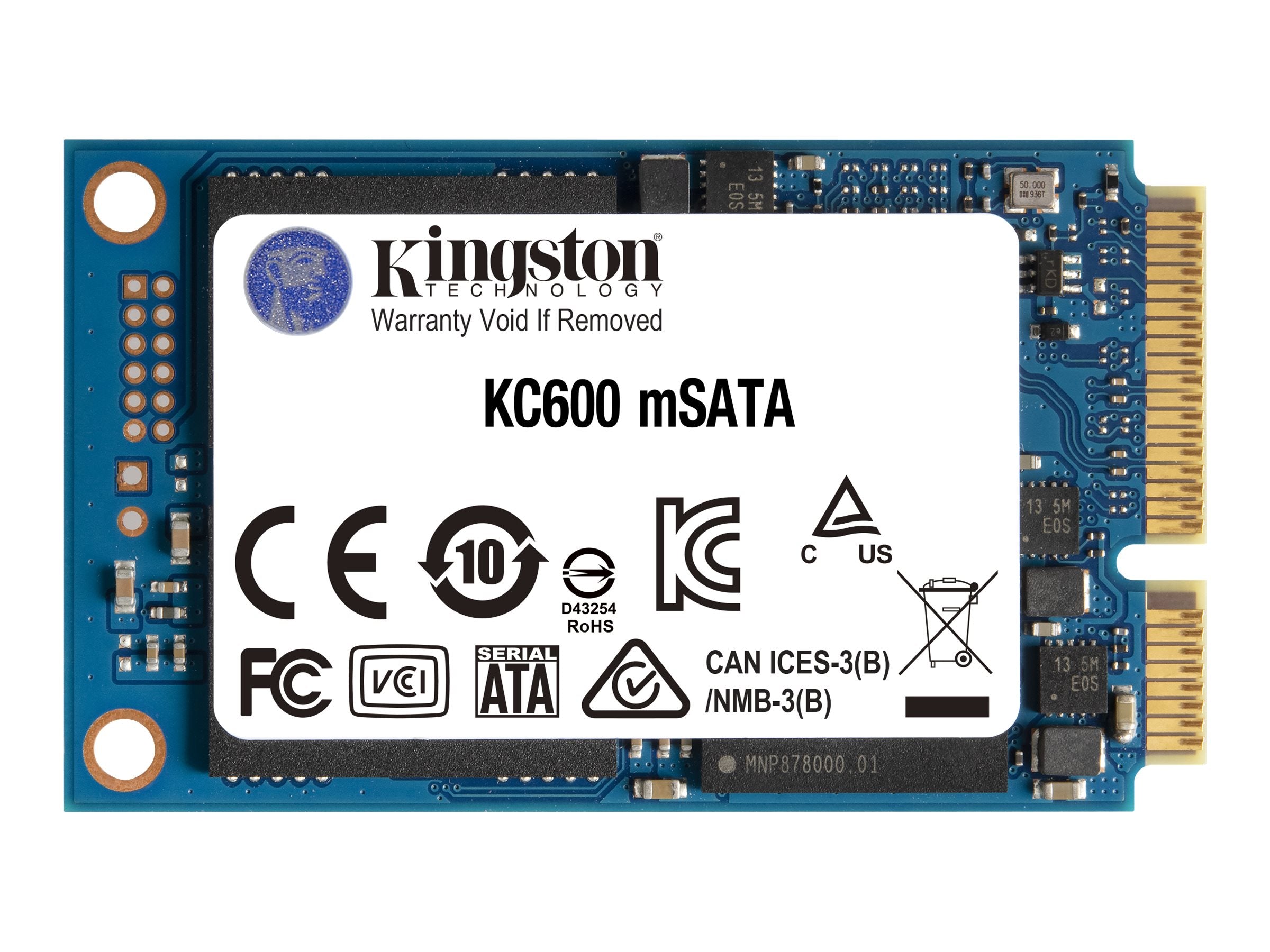 KINGSTON KC600 256GB SATA3 mSATA SSD Verpackung