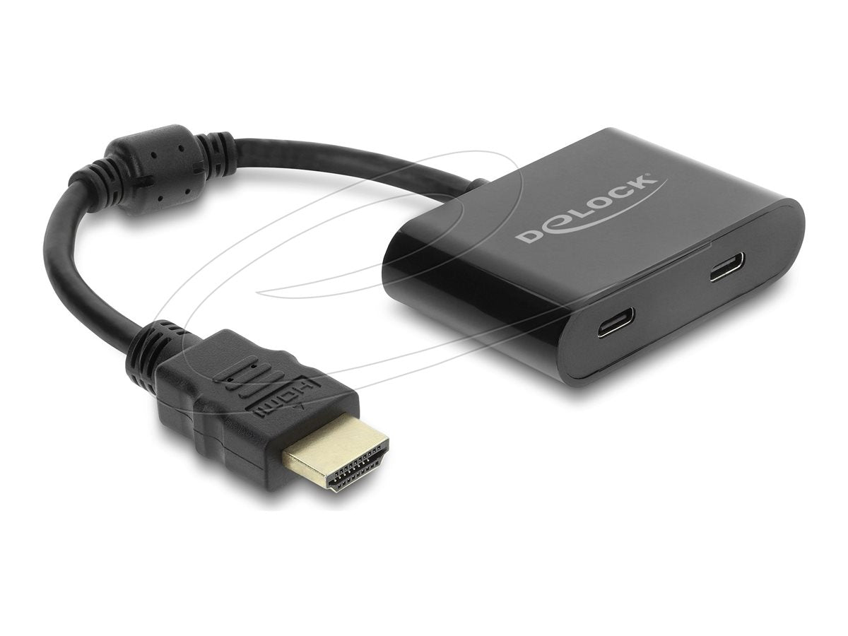 DELOCK Adapter HDMI Stecker zu USB Type-C Buchse DP Alt Mode 4K 60 Hz - Vorderansicht