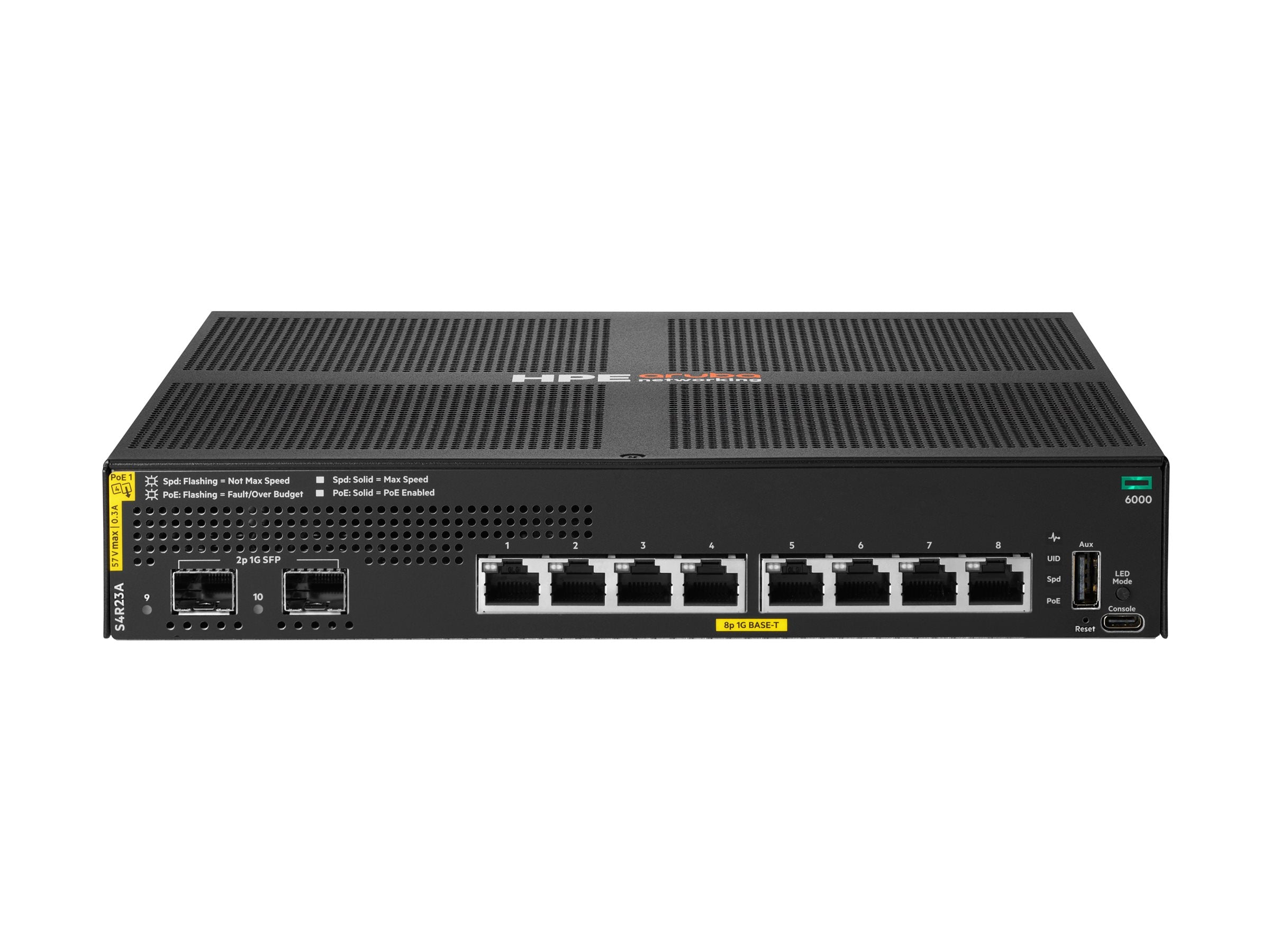 ARUBA HPE ANW 6000 8G CL4 2F 67W Switch Verpackung