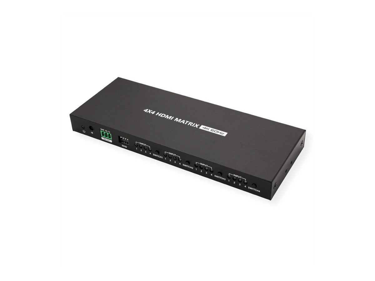 VALUE 4K HDMI Matrix Switch 4 x 4 Anschlussmöglichkeiten