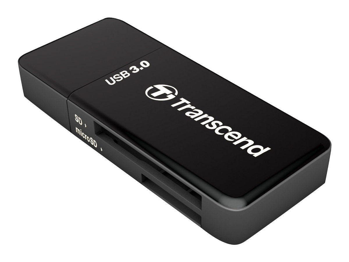 TRANSCEND RDF5 Card Reader USB 3.0 schwarz - Vorderansicht