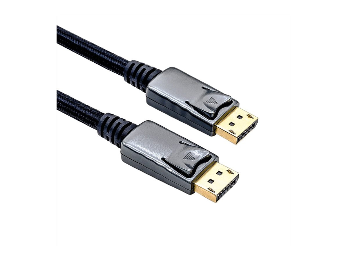 ROLINE DisplayPort Kabel DP-DP v1.2 ST-ST schwarz-metallic 1m - Detailansicht