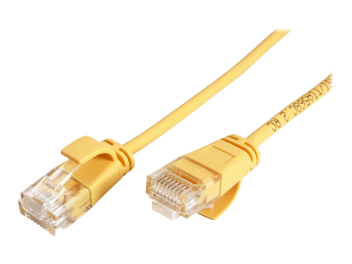 ROLINE UTP DataCenter Patchkabel Kat.6A Class EA LSOH slim gelb 1m - Verpackung