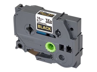 BROTHER P-Touch TZE-344 gold auf schwarz 18mm Anwendung
