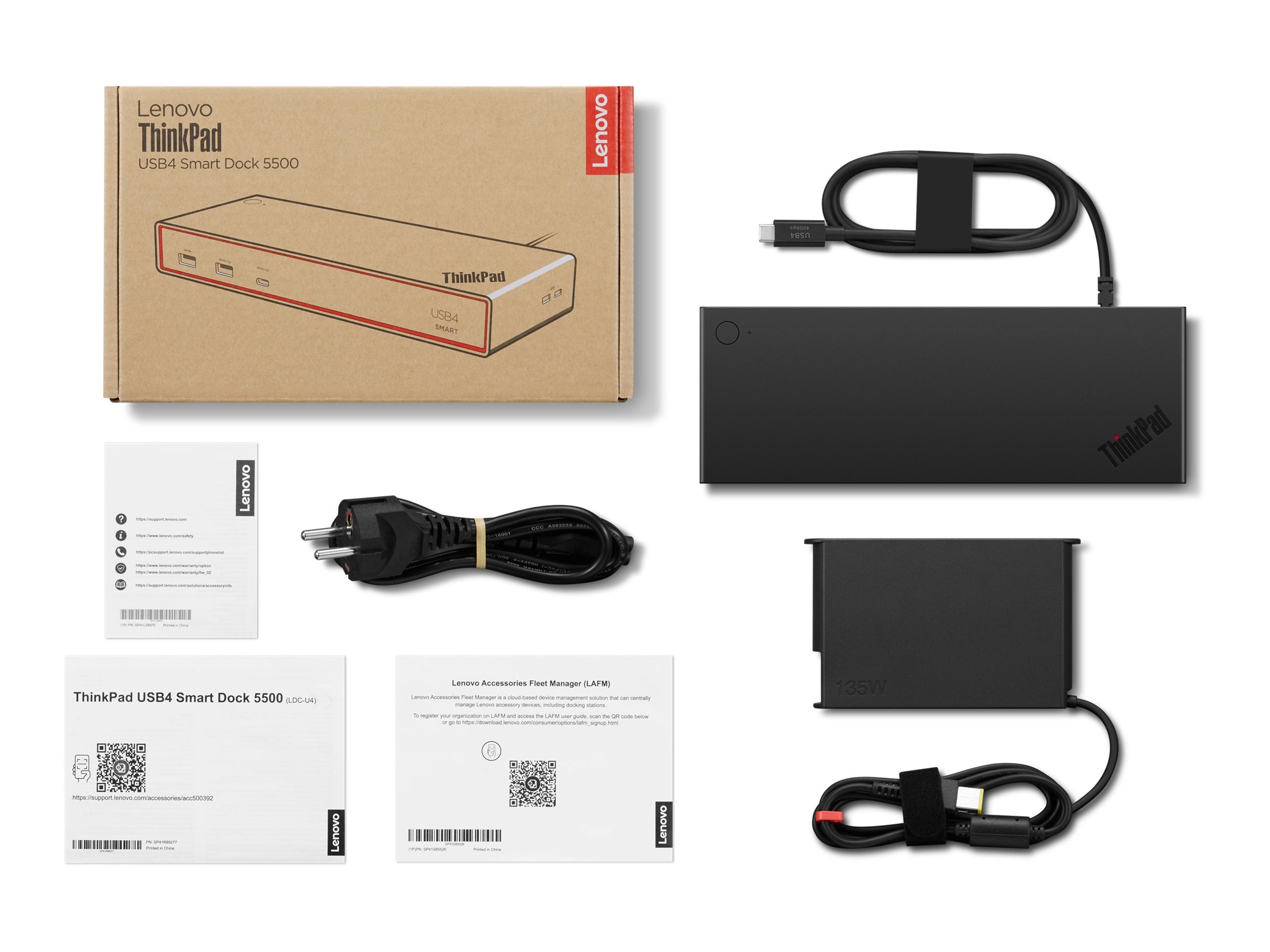 LENOVO USB 4 Smart Dock 135W Vorderansicht