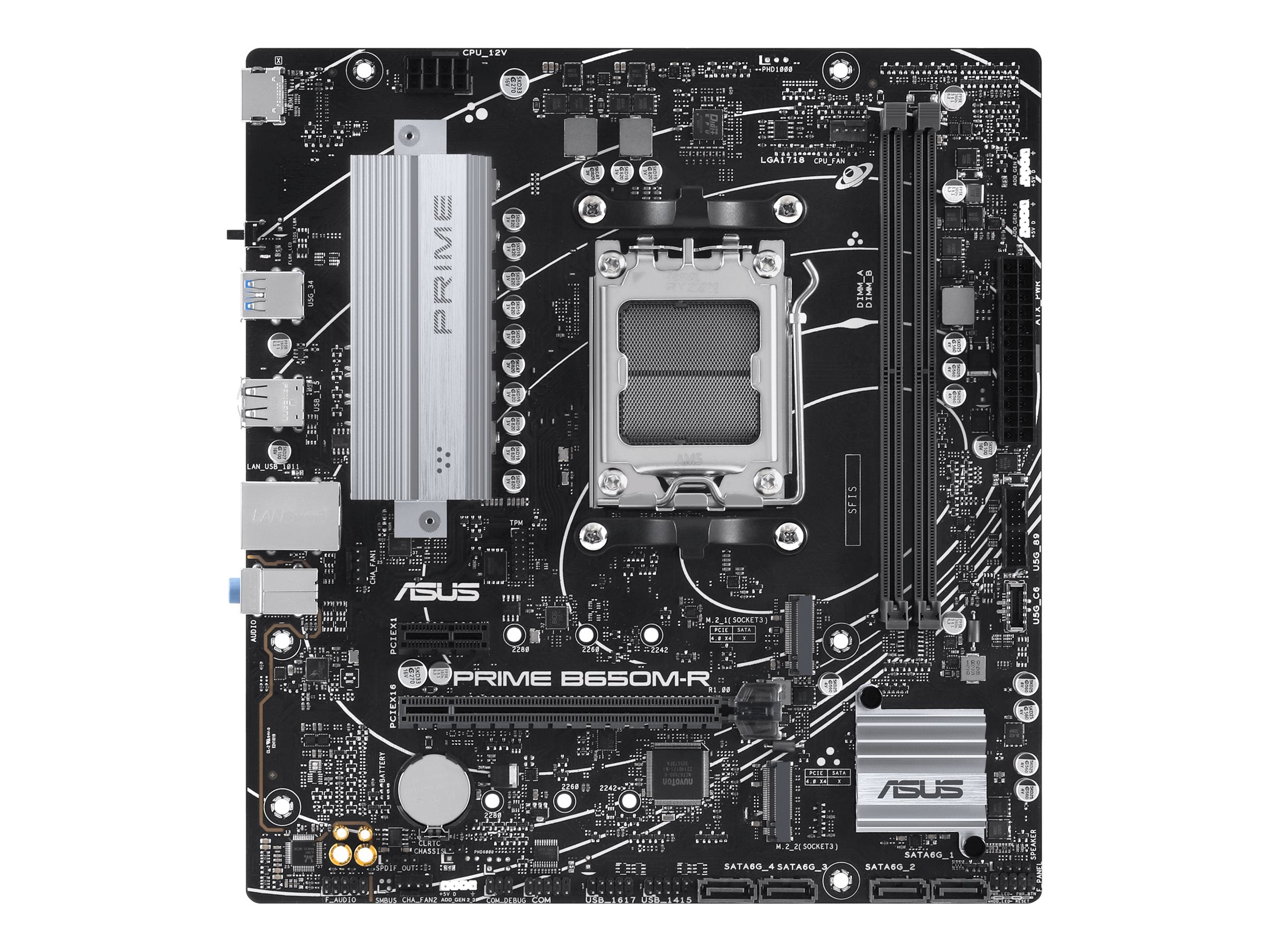 ASUS PRIME B650M-R D5 Motherboard Vorderansicht