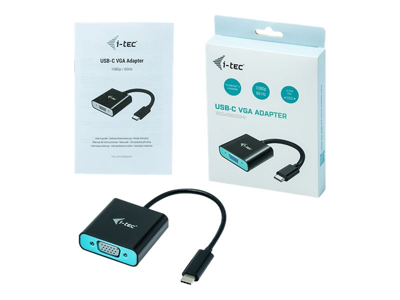 I-TEC USB C auf VGA Adapter Vorderansicht