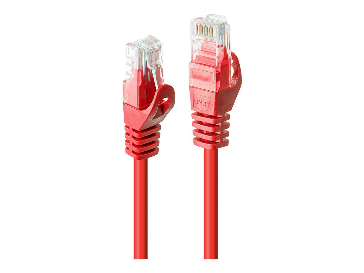 LINDY Basic Cat.6 U/UTP Kabel, rot, 10m - Detailansicht
