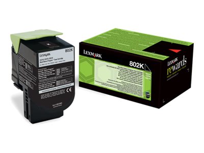 LEXMARK 802K Toner schwarz Verpackung