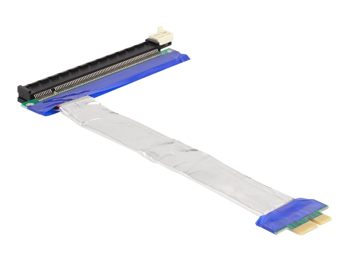 DELOCK Riser Karte PCI Express x1 Stecker zu x16 Slot mit Kabel 20cm - Vorderansicht