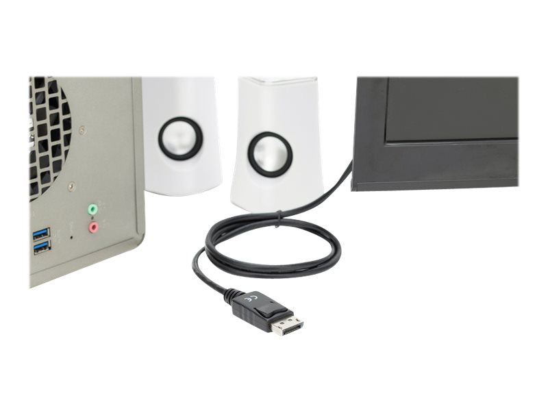 DIGITUS DisplayPort Adapterkabel DP - HDMI Typ A St/St 1.0m Detailansicht