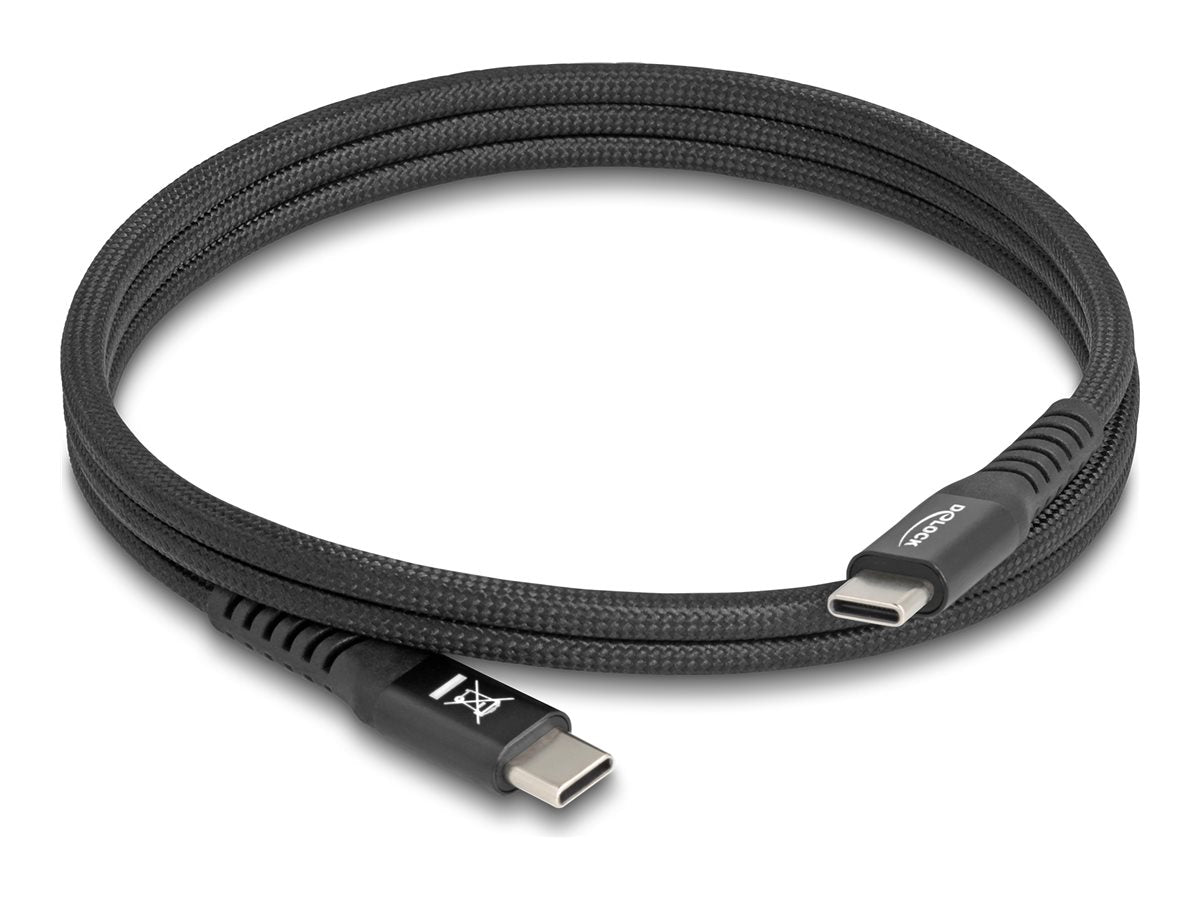 DELOCK USB 2.0 Kabel USB Type-C Stecker zu Stecker Vorderansicht