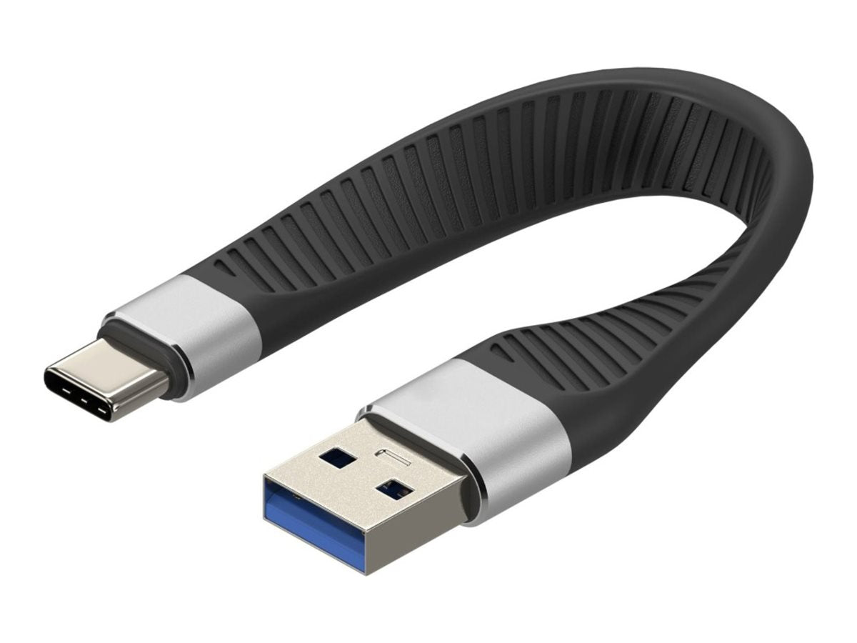 EFB Techly USB-C auf USB-A 3.2 Gen2 flexibles Kabel - Vorderansicht