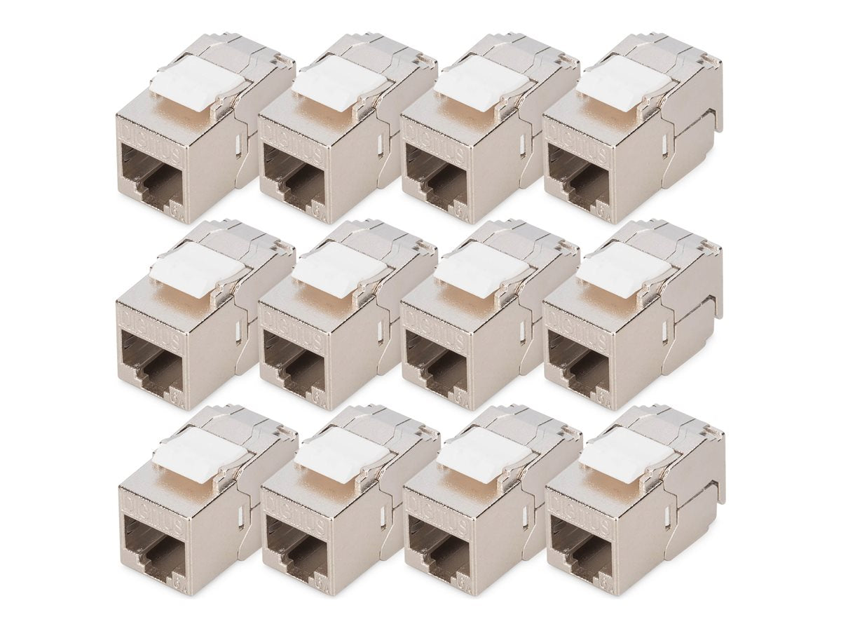 DIGITUS CAT 6A Kompaktgehäuse Keystone-Modul Vorderansicht