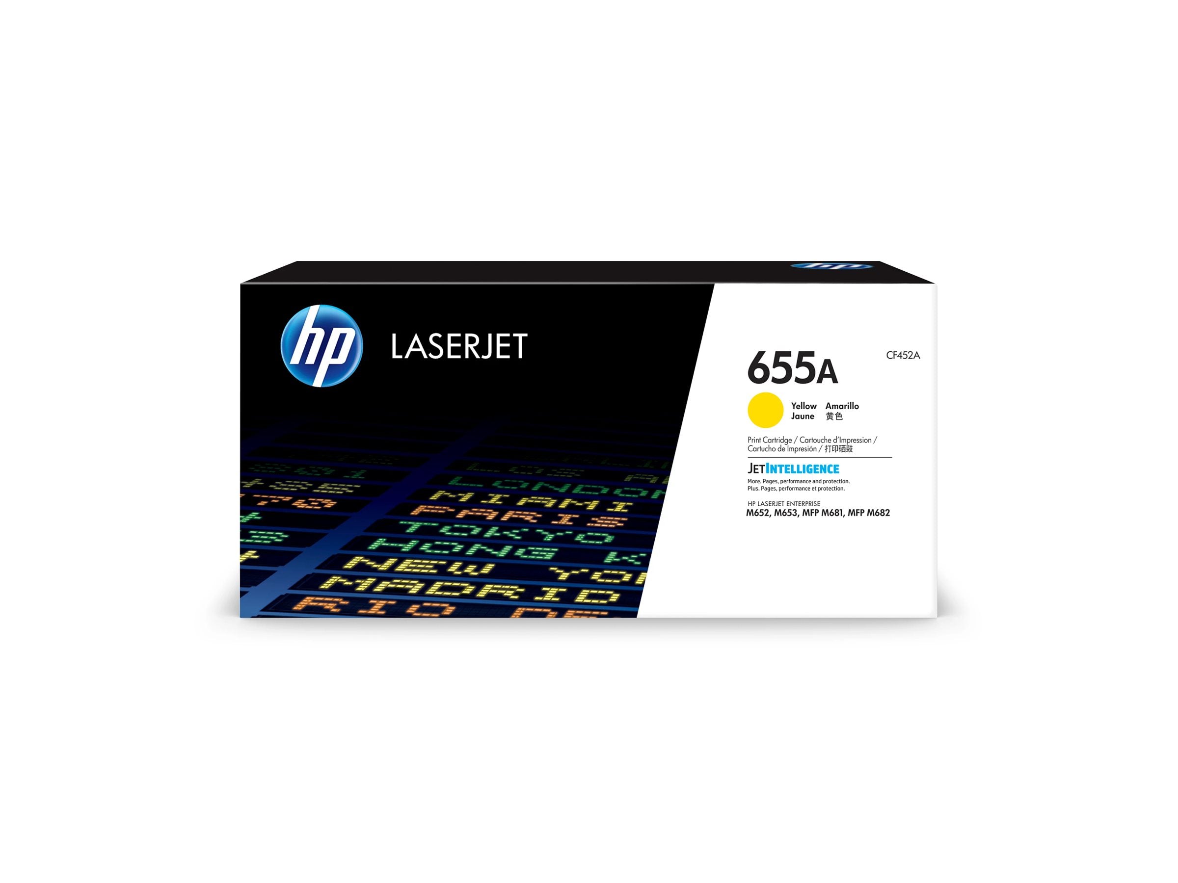 HP 655A Original LaserJet Toner Gelb - Vorderansicht