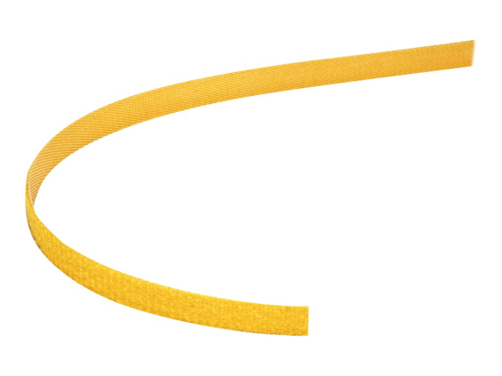 VALUE Klettband auf Rolle 10mm gelb 25m - Vorderansicht