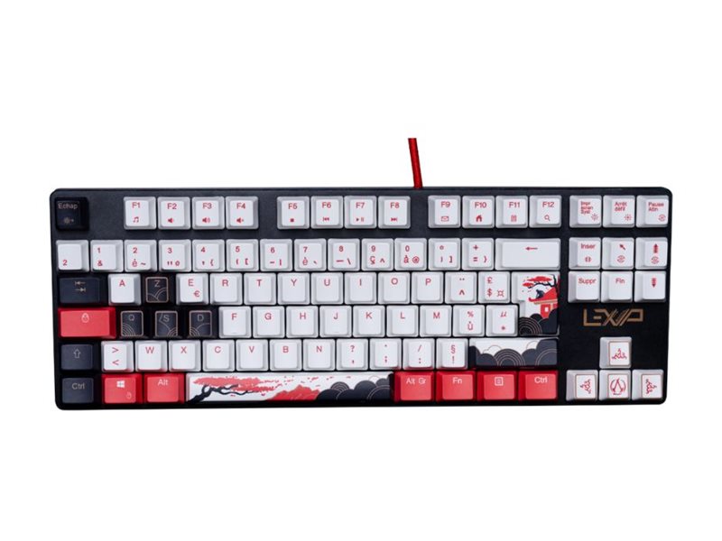 LEXIP X UBISOFT Assassins Creed AZERTY Shadows Keyboard Seitenansicht