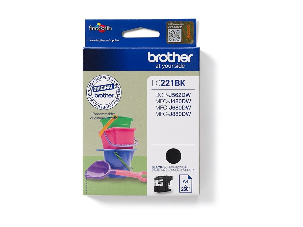 BROTHER LC221BK Tintenpatrone Vorderansicht