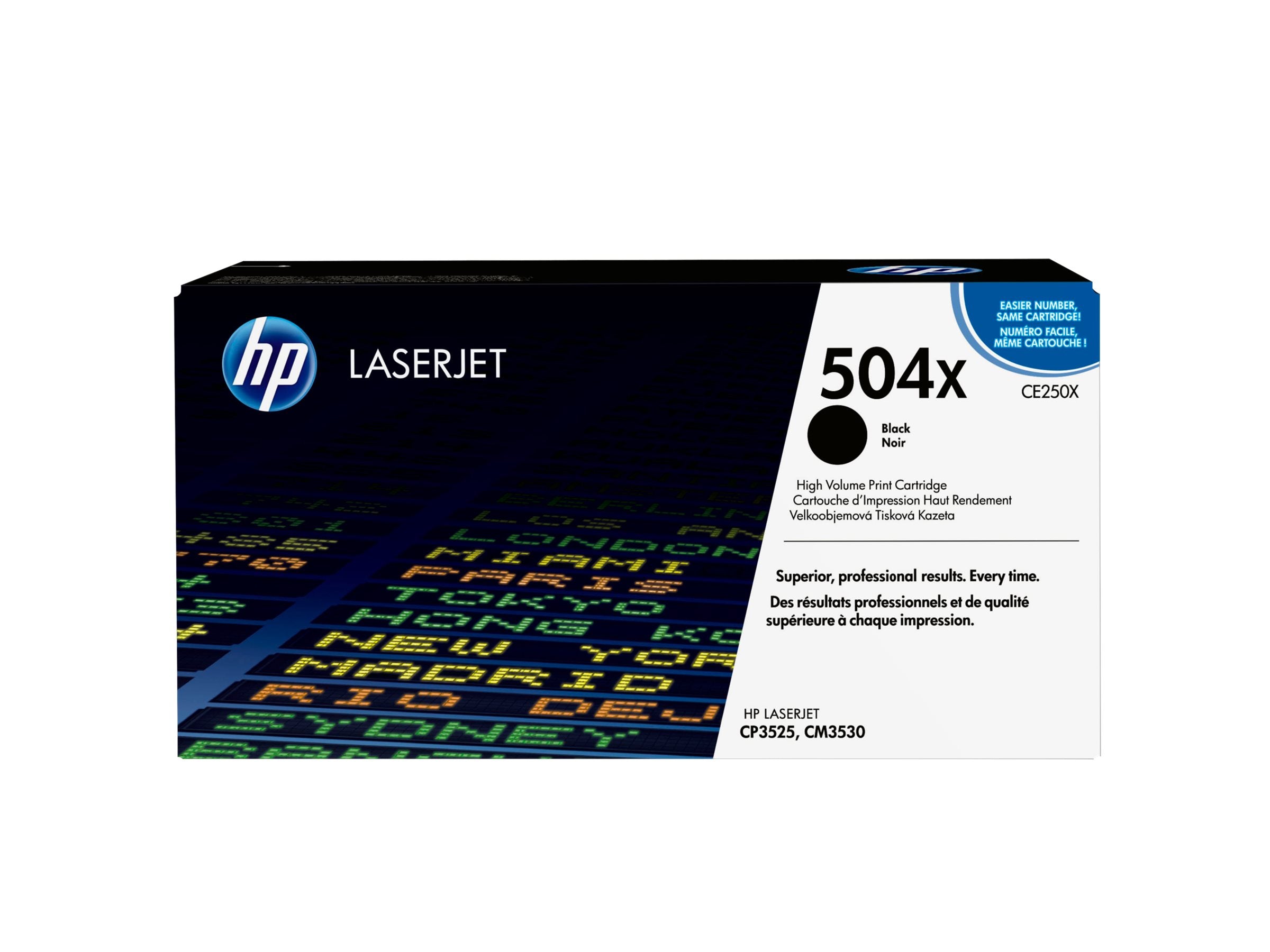 HP 504X Tonerpatrone Seitenansicht