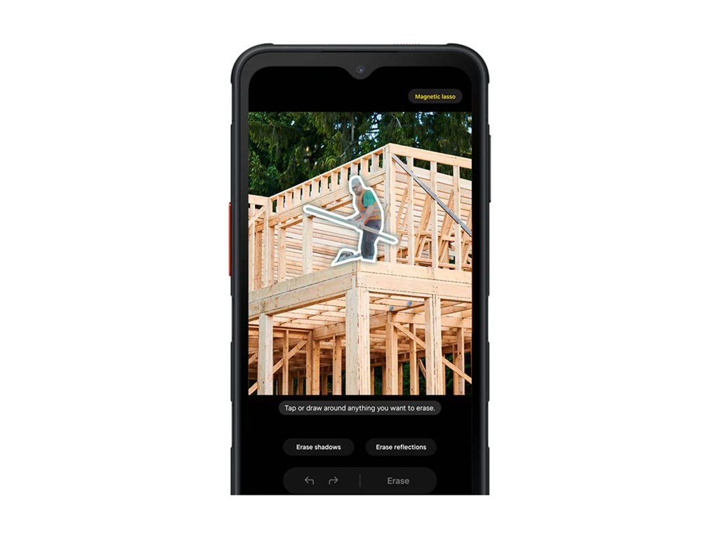TELEKOM Samsung Galaxy Xcover7 Pro 128GB EE schwarz - Seitenansicht