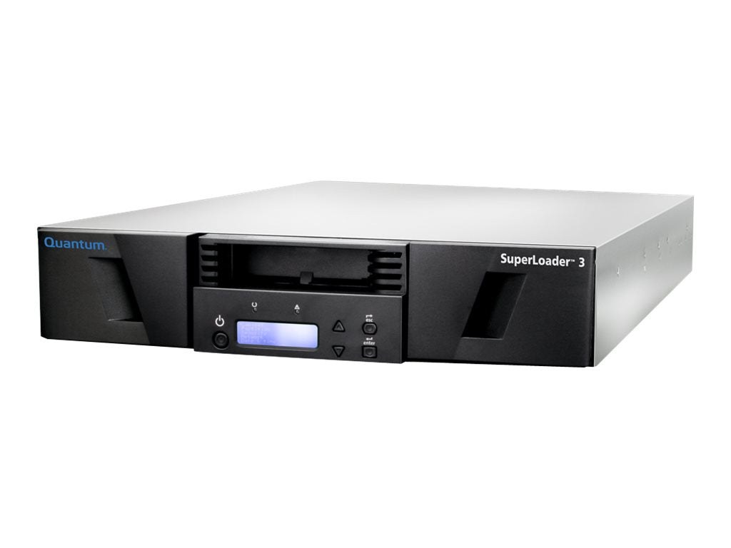 QUANTUM SuperLoader 3 one LTO7 HH tape drive Model C 8 slots 6Gb/s SAS rackmount barcode reader