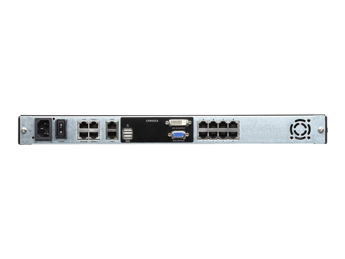 ATEN KL1108VN 48cm LCD IP-KVM 8-Port Vorderansicht