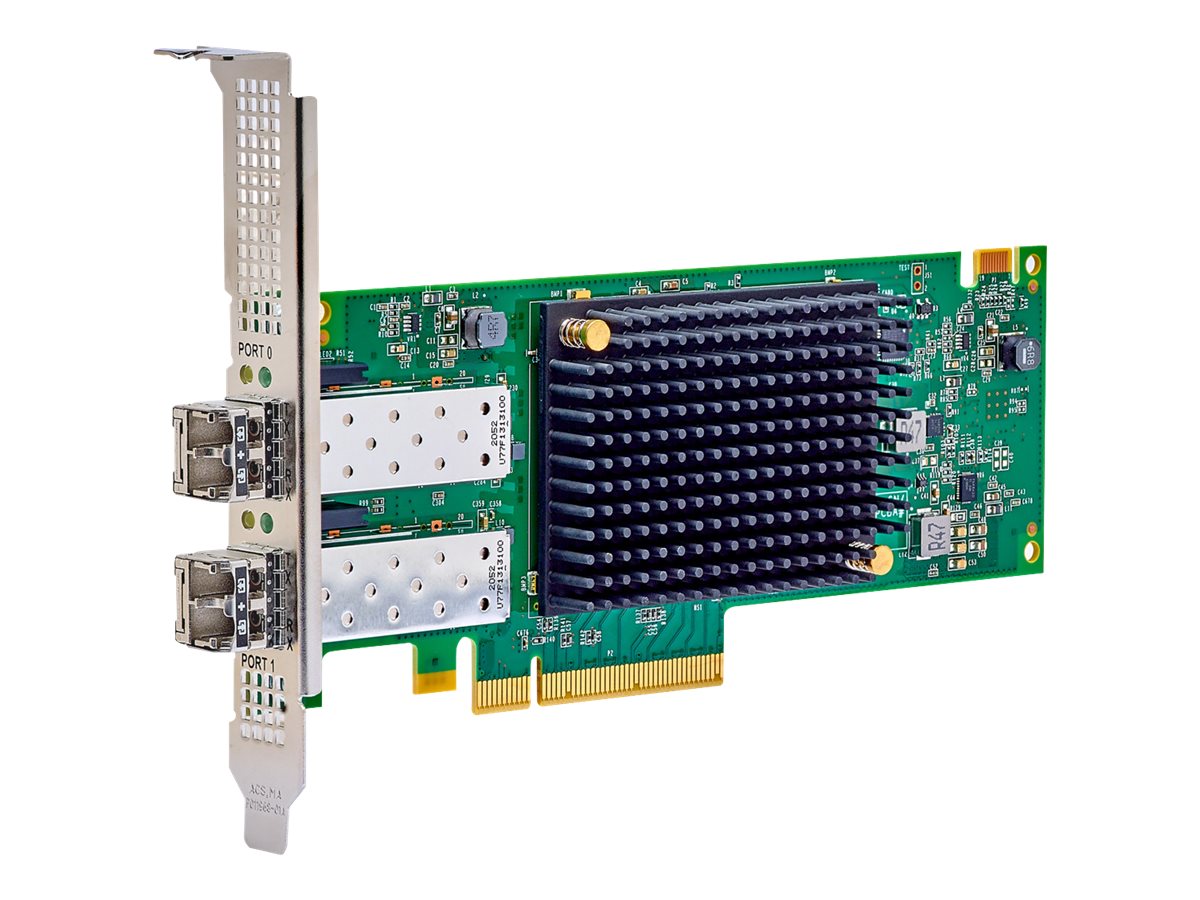 LENOVO ISG ThinkSystem Emulex LPe36002 64Gb 2-port PCIe Fibre Channel Adapter - Vorderansicht