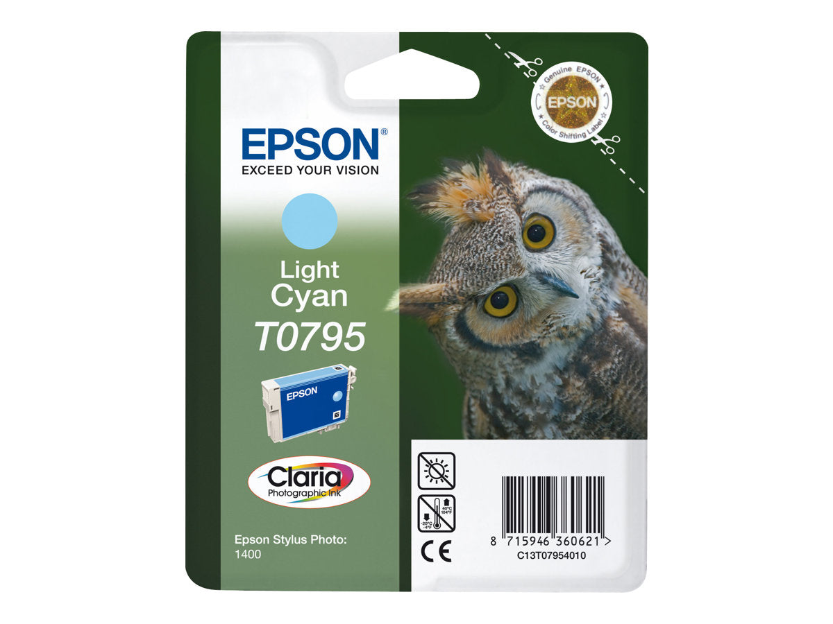 EPSON T0795 Tintenpatrone hell Cyan Verpackung