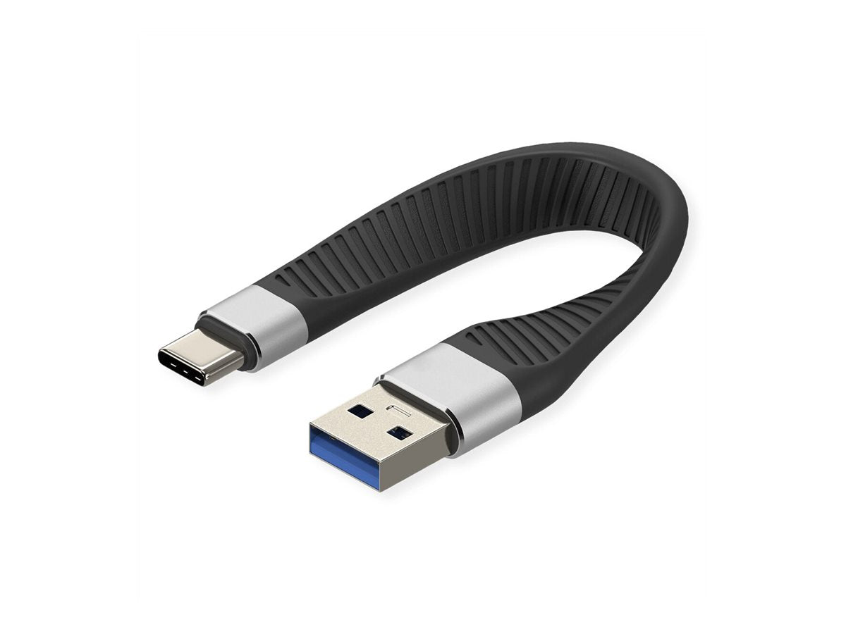ROLINE USB 3.2 Gen 2 Silikonkabel C-A ST/ST 10Gbit/s Detailansicht