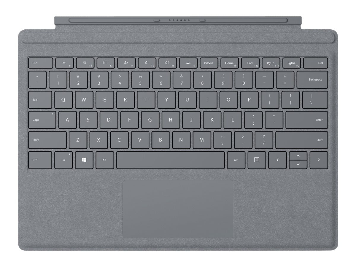 MICROSOFT Surface Pro Signature Type Cover Light Charcoal - Vorderansicht