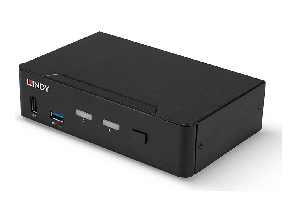 LINDY 2 Port KVM Switch DisplayPort 1.4 Anschlussmöglichkeiten
