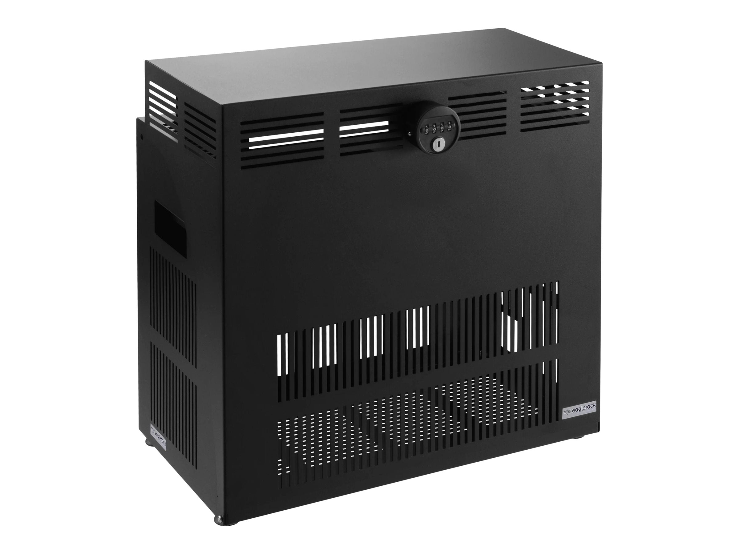 RACKMOUNT EagleRack Closed with Lock 4U Black - Vorderansicht