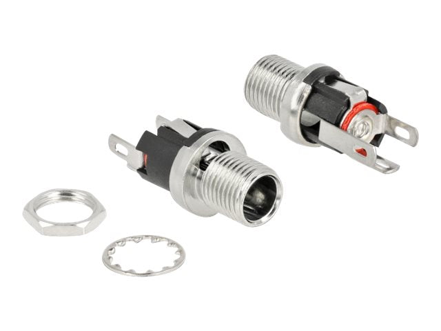 DELOCK Steckverbinder DC 5,5x2,1x12,0 mm Buchse - Vorderansicht