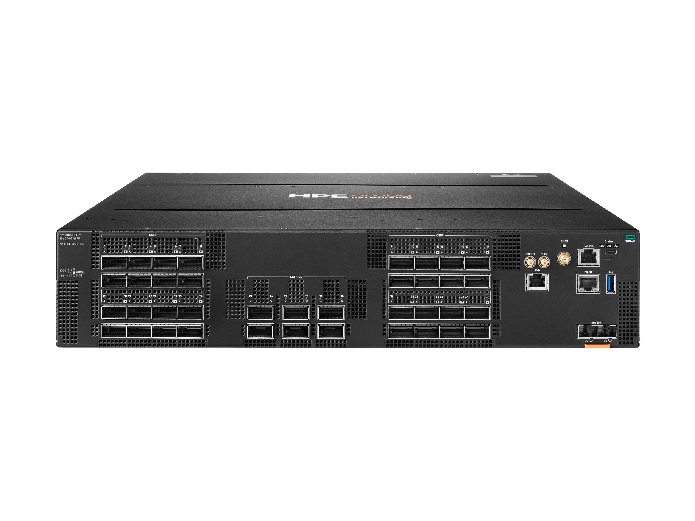 HPE Aruba Networking CX 10040 Switch Rückansicht