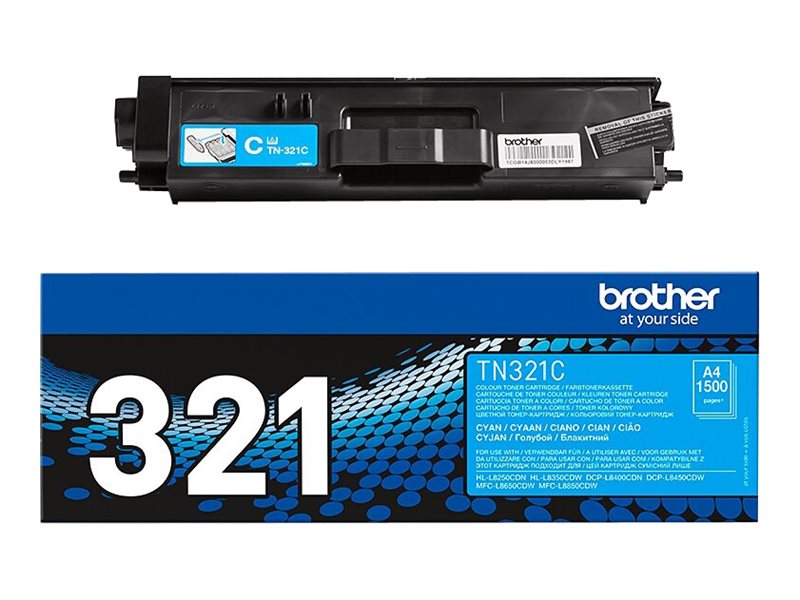 BROTHER TN-321C Toner cyan Seitenansicht