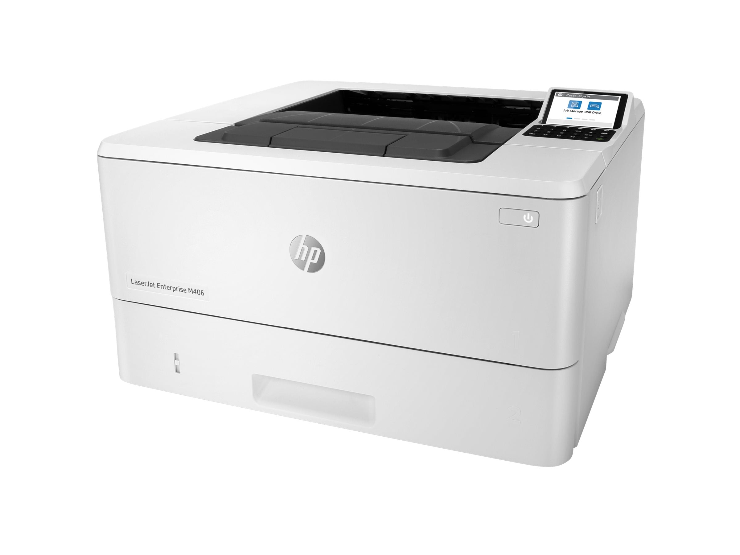 HP LaserJet Enterprise M406dn Printer Rückansicht