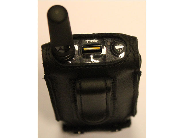 BÖCKENHOLT RB Ledertasche mit Gürtelclip für Motorola SL1600 - Vorderansicht