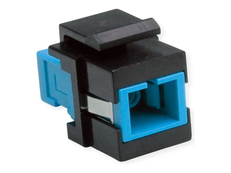 ROLINE Keystone LWL-Adapter SC/SC Simplex Single Mode OS2 - Vorderansicht