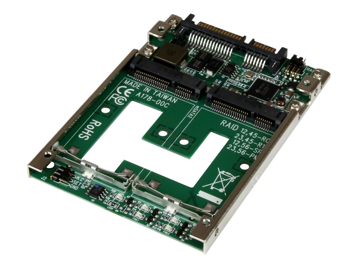 Verpackung des STARTECH.COM Dual mSATA SSD auf 2,5 Zoll SATA Raid Adapter