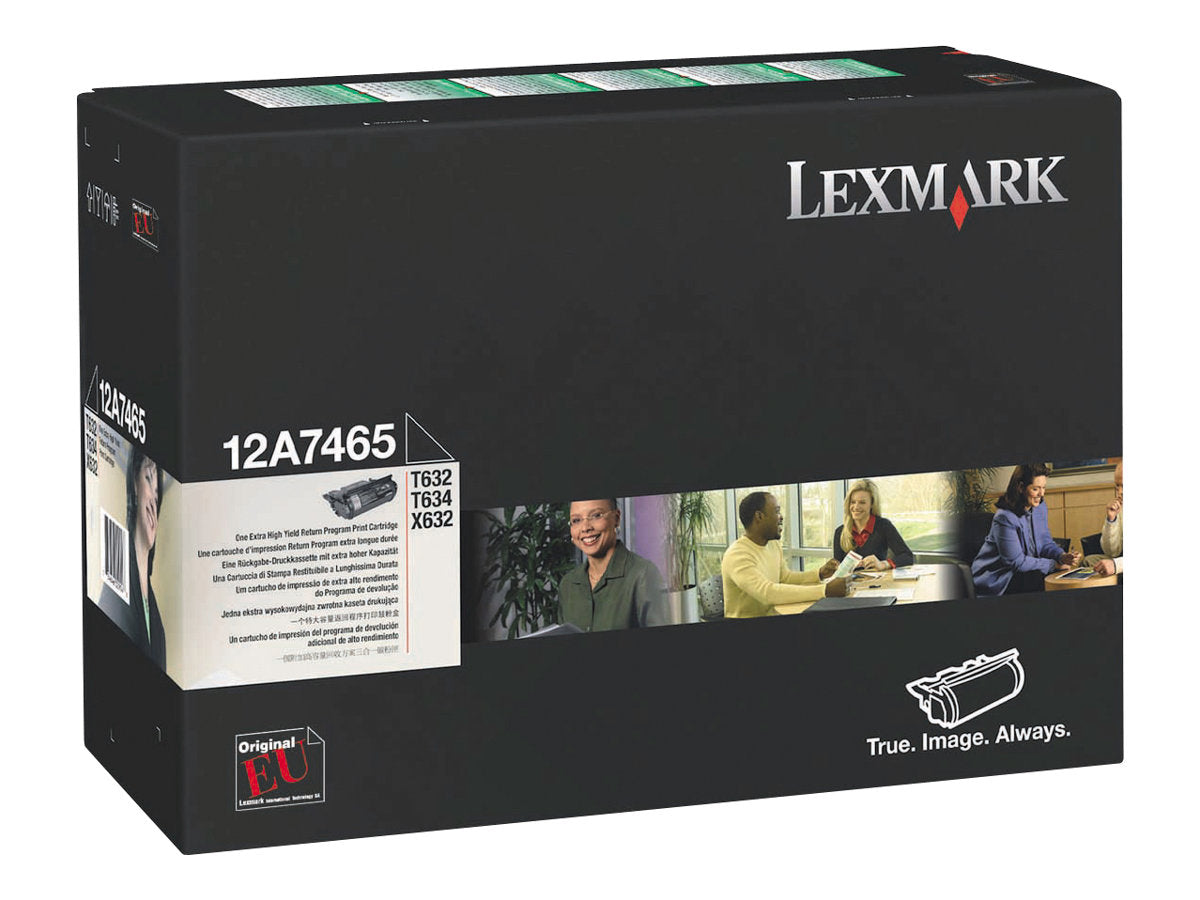 LEXMARK T632, T634 Toner schwarz Vorderansicht
