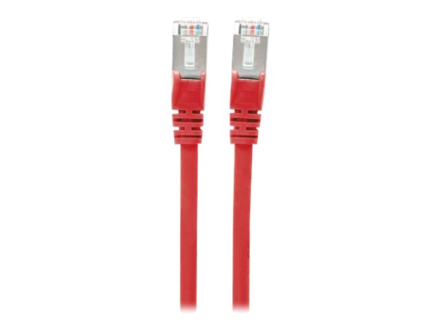 INTELLINET Netzwerkkabel Cat6A S/FTP CU LS0H 3m Rot RJ-45 Stecker - Vorderansicht