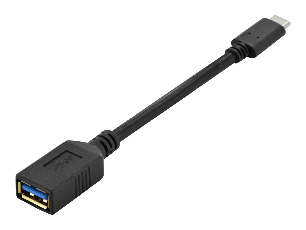 ASSMANN USB Typ-C Adapterkabel OTG Type-C - A St/Bu 0,15m Super Speed Vorderansicht